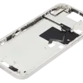 Mid-Frame Housing With Power And Volume Button For iPhone 16 Pro Max (US Version) (Aftermarket Plus) (White Titanium)