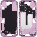 Mid-Frame Housing With Power And Volume Button For iPhone 16 (EU / Global Version) (Aftermarket Plus) (Pink)