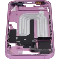 Mid-Frame Housing With Power And Volume Button For iPhone 16 (EU / Global Version) (Aftermarket Plus) (Pink)