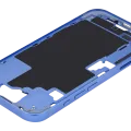 Mid-Frame Housing With Power And Volume Button For iPhone 16 (EU / Global Version) (Aftermarket Plus) (Ultramarine)