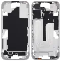 Mid-Frame Housing With Power And Volume Button For iPhone 16 (EU / Global Version) (Aftermarket Plus) (White)