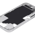 Mid-Frame Housing With Power And Volume Button For iPhone 16 (EU / Global Version) (Aftermarket Plus) (White)