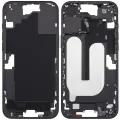 Mid-Frame Housing With Power And Volume Button For iPhone 16 Plus (EU / Global Version) (Aftermarket Plus) (Black)
