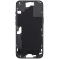 Mid-Frame Housing With Power And Volume Button For iPhone 16 Plus (EU / Global Version) (Aftermarket Plus) (Black)