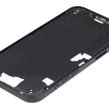 Mid-Frame Housing With Power And Volume Button For iPhone 16 Plus (EU / Global Version) (Aftermarket Plus) (Black)