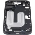 Mid-Frame Housing With Power And Volume Button For iPhone 16 Plus (EU / Global Version) (Aftermarket Plus) (Black)