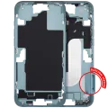 Mid-Frame Housing With Power And Volume Button For iPhone 16 Plus (EU / Global Version) (Aftermarket Plus) (Teal)