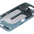 Mid-Frame Housing With Power And Volume Button For iPhone 16 Plus (EU / Global Version) (Aftermarket Plus) (Teal)