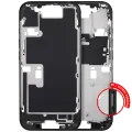 Mid-Frame Housing With Power And Volume Button For iPhone 16 Pro (EU / Global Version) (Aftermarket Plus) (Black Titanium)