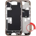 Mid-Frame Housing With Power And Volume Button For iPhone 16 Pro (EU / Global Version) (Aftermarket Plus) (Desert Titanium)