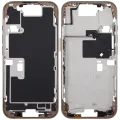 Mid-Frame Housing With Power And Volume Button For iPhone 16 Pro (EU / Global Version) (Aftermarket Plus) (Desert Titanium)