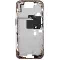 Mid-Frame Housing With Power And Volume Button For iPhone 16 Pro (EU / Global Version) (Aftermarket Plus) (Desert Titanium)