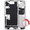 Mid-Frame Housing With Power And Volume Button For iPhone 16 Pro (EU / Global Version) (Aftermarket Plus) (White Titanium)
