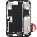Середня рамка з кнопками живлення й гучності для iPhone 16 Pro Max (EU / Global Version) (Aftermarket Plus) (Black Titanium)