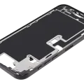 Середня рамка з кнопками живлення й гучності для iPhone 16 Pro Max (EU / Global Version) (Aftermarket Plus) (Black Titanium)
