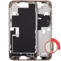 Mid-Frame Housing With Power And Volume Button For iPhone 16 Pro Max (EU / Global Version) (Aftermarket Plus) (Desert Titanium)