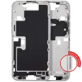 Середня рамка з кнопками живлення й гучності для iPhone 16 Pro Max (EU / Global Version) (Aftermarket Plus) (White Titanium)