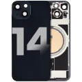 Back Glass w/ MagSafe Magnet For iPhone 14 (Used OEM Pull: Grade B) (Midnight)