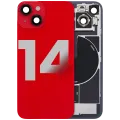 Back Glass w/ MagSafe Magnet & NFC & Flashlight Flex For iPhone 14 (Used OEM Pull: Grade C) (Red)