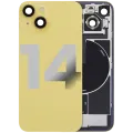 Back Glass w/ MagSafe Magnet & NFC & Flashlight Flex For iPhone 14 (Used OEM Pull: Grade C) (Yellow)
