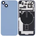 Заднє скло з магнітом MagSafe, NFC і шлейфом спалаху для iPhone 14 Plus (Used OEM Pull: Grade C) (синій)