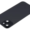 Заднє скло з магнітом MagSafe, NFC і шлейфом спалаху для iPhone 15 (Used OEM Pull: Grade C) (чорний)