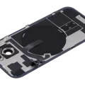 Заднє скло з магнітом MagSafe, NFC і шлейфом спалаху для iPhone 15 (Used OEM Pull: Grade C) (чорний)