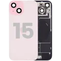 Заднє скло з магнітом MagSafe, NFC і шлейфом спалаху для iPhone 15 (Used OEM Pull: Grade C) (рожевий)
