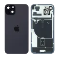 Back Glass w/ MagSafe Magnet & NFC & Flashlight Flex For iPhone 15 Plus (Used OEM Pull: Grade C) (Black)