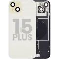 Back Glass w/ MagSafe Magnet & NFC & Flashlight Flex For iPhone 15 Plus (Used OEM Pull: Grade C) (Yellow)