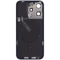 Back Glass w/ MagSafe Magnet & NFC & Flashlight Flex For iPhone 15 Pro (Used OEM Pull: Grade C) (Black Titanium)