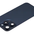 Заднє скло з магнітом MagSafe, NFC і шлейфом спалаху для iPhone 15 Pro (Used OEM Pull: Grade C) (Blue Titanium)