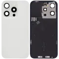 Back Glass w/ MagSafe Magnet & NFC & Flashlight Flex For iPhone 15 Pro (Used OEM Pull: Grade C) (White Titanium)