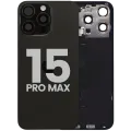 Заднє скло з магнітом MagSafe, NFC і шлейфом спалаху для iPhone 15 Pro Max (Used OEM Pull: Grade C) (Black Titanium)