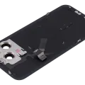 Заднє скло з магнітом MagSafe, NFC і шлейфом спалаху для iPhone 15 Pro Max (Used OEM Pull: Grade C) (Black Titanium)