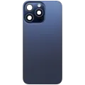 Заднє скло з магнітом MagSafe, NFC і шлейфом спалаху для iPhone 15 Pro Max (Used OEM Pull: Grade C) (Blue Titanium)