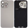 Заднє скло з магнітом MagSafe, NFC і шлейфом спалаху для iPhone 15 Pro Max (Used OEM Pull: Grade C) (Natural Titanium)