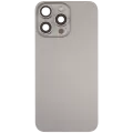 Заднє скло з магнітом MagSafe, NFC і шлейфом спалаху для iPhone 15 Pro Max (Used OEM Pull: Grade C) (Natural Titanium)