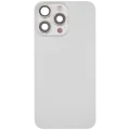 Back Glass w/ MagSafe Magnet & NFC & Flashlight Flex For iPhone 15 Pro Max (Used OEM Pull: Grade C) (White Titanium)