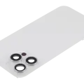 Back Glass w/ MagSafe Magnet & NFC & Flashlight Flex For iPhone 15 Pro Max (Used OEM Pull: Grade C) (White Titanium)