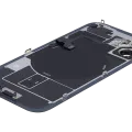 Заднє скло з магнітом MagSafe, NFC і шлейфом спалаху для iPhone 16 (Used OEM Pull: Grade C) (чорний)