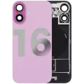 Back Glass w/ MagSafe Magnet & NFC & Flashlight Flex For iPhone 16 (Used OEM Pull: Grade C) (Pink)