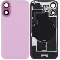 Back Glass w/ MagSafe Magnet & NFC & Flashlight Flex For iPhone 16 (Used OEM Pull: Grade C) (Pink)