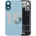 Back Glass w/ MagSafe Magnet & NFC & Flashlight Flex For iPhone 16 (Used OEM Pull: Grade C) (Teal)
