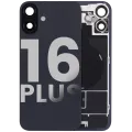 Back Glass w/ MagSafe Magnet & NFC & Flashlight Flex For iPhone 16 Plus (Used OEM Pull: Grade C) (Black)