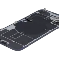 Back Glass w/ MagSafe Magnet & NFC & Flashlight Flex For iPhone 16 Plus (Used OEM Pull: Grade C) (Black)