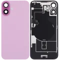 Back Glass w/ MagSafe Magnet & NFC & Flashlight Flex For iPhone 16 Plus (Used OEM Pull: Grade C) (Pink)