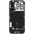 Back Glass w/ MagSafe Magnet & NFC & Flashlight Flex For iPhone 16 Pro (Used OEM Pull: Grade C) (Black Titanium)