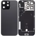 Back Glass w/ MagSafe Magnet & NFC & Flashlight Flex For iPhone 16 Pro Max (Used OEM Pull: Grade C) (Black Titanium)