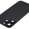 Back Glass w/ MagSafe Magnet & NFC & Flashlight Flex For iPhone 16 Pro Max (Used OEM Pull: Grade C) (Black Titanium)